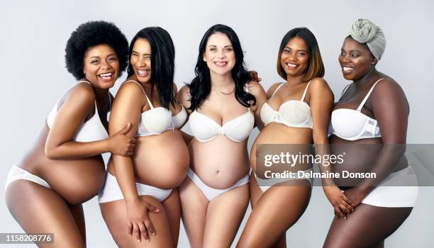 Estamos Disfrutando De Cada Pedacito De Ser Preggers, Foto de stock