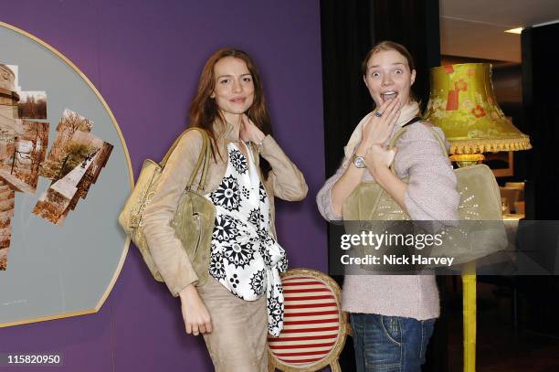 Saffron Burrows and Jodie Kidd during Loewe Lunch at The Hospital at The Hospital in London, Great Britain.