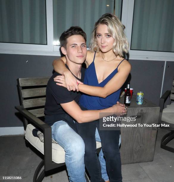 Tanner Buchanan and Lizze Broadway are seen on July 27, 2019 at Los Angeles.