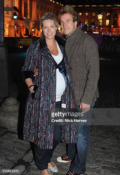 Ben Fogle with his wife Marina attends the VIP opening of Skate hosted by Tiffany and Co held at Somerset House on November 16, 2009 in London,...