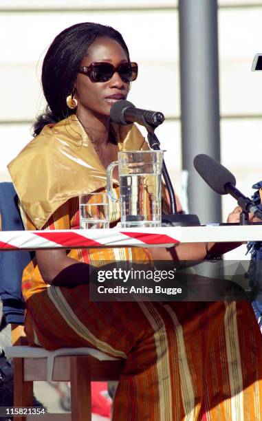 Hafsat Abiola during The Table of Free Voices Event Dropping Knowledge at Berlin in Berlin, Berlin, Germany.