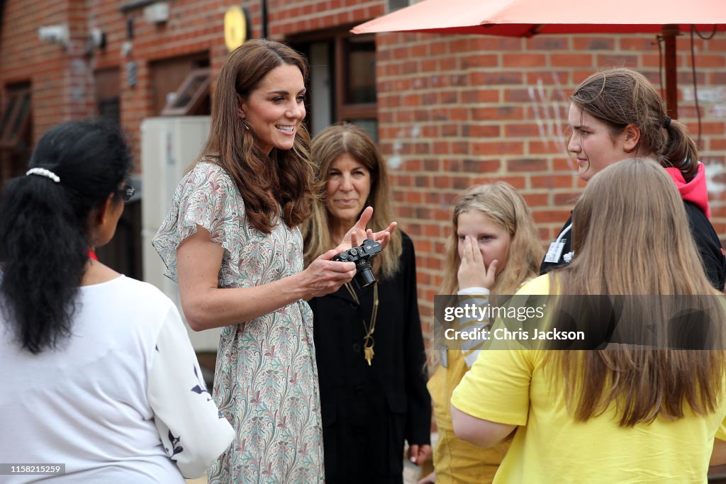 The Duchess Of Cambridge Joins Photography Workshop With Action For Children