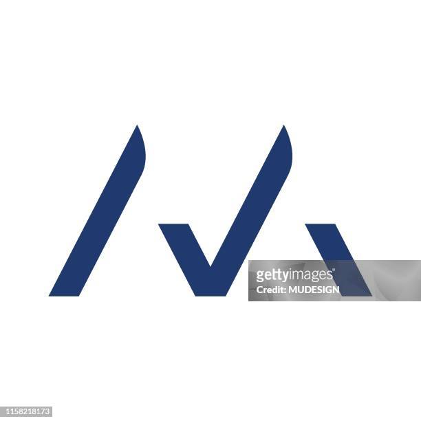 m logo design - letter m stock illustrations