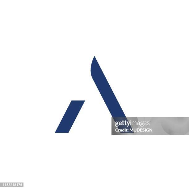 a logo design - capital letter stock illustrations