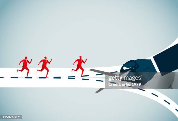 separation - holding scissors stock illustrations
