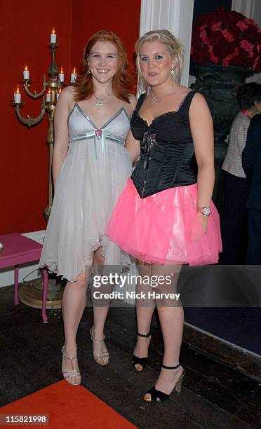 Emerald Fennell and Coco Fennell during Remy Martin / Theo Fennell Hot Ice Party - Inside at 25 Belgrave Square in London, Great Britain.