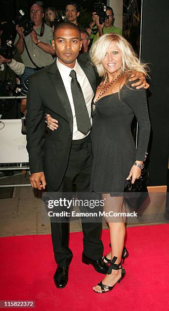 Noel Clarke and Camille Coduri during TV Quick and TV Choice Awards - Outside Arrivals at The Dorchester in London, Great Britain.