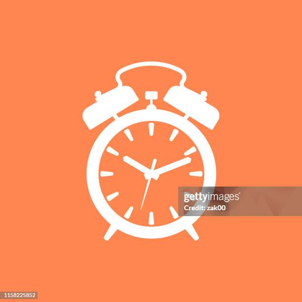 alarm clock - one minute countdown timer stock illustrations