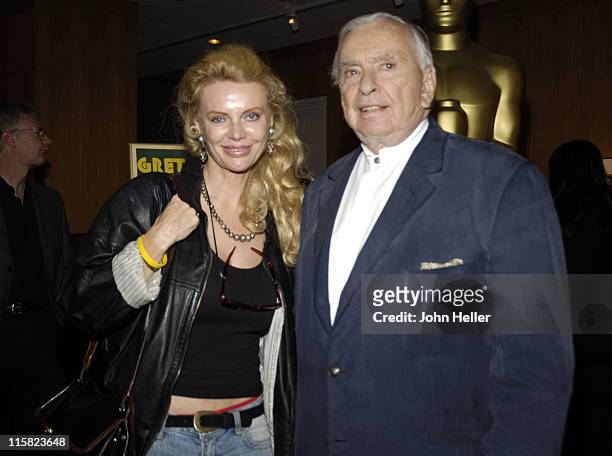Kristina Wayborn and Gore Vidal during The Greta Garbo Centennial Hosted by Academy of Motion Picture Arts and Sciences at Academy Of Motion Picture...