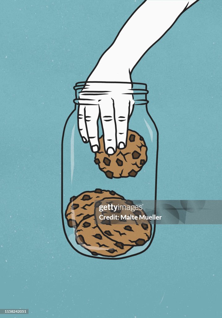Hand Jar Hand In Cookie Jar Clip Art Hand In The Cookie Jar Illustrations,