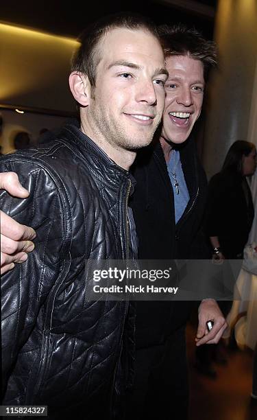 Sean Brosnan and Guest during "Drivin Me Crazy"  Gumball Film Premiere - Inside Arrivals at The Savoy Place in London, Great Britain.