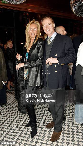 Tania Isnard and James Hewitt during Frankie's Italian Bar and Grill Opening at 263 Putney Bridge in London, Great Britain.