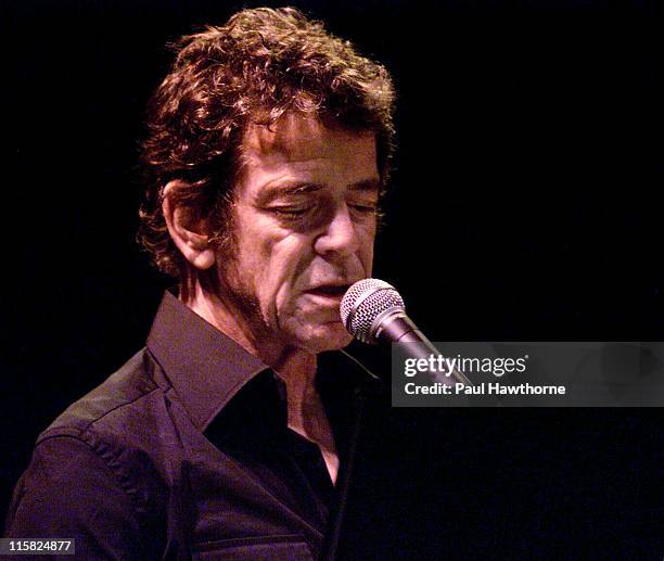 Lou Reed during 2003 Howl! Festival - Lou Reed And Friends, FEVA Benefit Reading - New York City at Joe's Pub in New York, New York, United States.