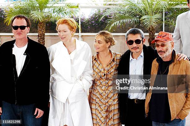 Quentin Tarantino, Tilda Swinton, Emmanuelle Beart, Tsui Hark and Jerry Schatzberg