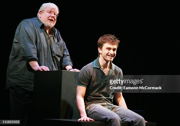Richard Griffiths and Daniel Radcliffe during "Equus" Press Photocall - February 22, 2007 at Gielgud Theatre in London, Great Britain.