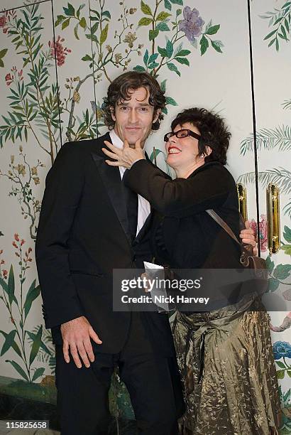 Rupert Everett and Ruby Wax during Chain of Hope Autumn Ball at Dorchester Hotel in London, Great Britain.