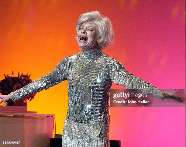 Carol Channing during "Razzle Dazzle" Opening Night at Renberg Theatre in Los Angeles, California, United States.