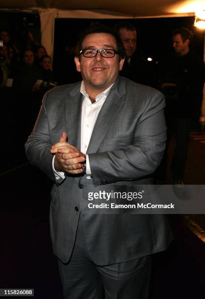 Nick Frost arrives at the British Comedy Awards 2007 at the London Television Studios on December 5, 2007 in London England.