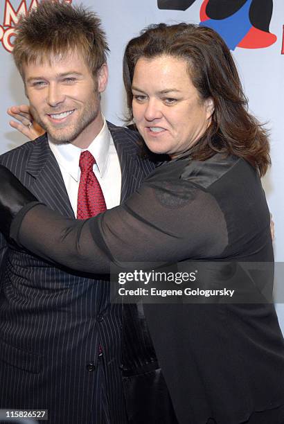 Jacob Young and Rosie O'Donnell during "Mary Poppins" Broadway Opening Night at the New Amsterdam Theatre - Arrivals - November 16, 2006 at New...