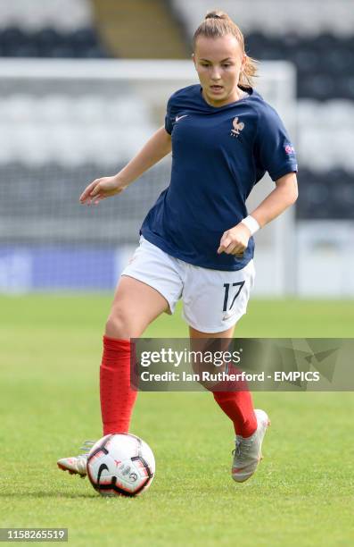 France's Julie Dufour in action France v Germany - UEFA Women's Under 19 Championship - Final - St Mirren .