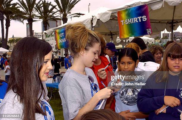 Lauren Storm signs autographs during 19th Annual Champions Run For Life at Long Beach Aquarium Esplanade in Long Beach, California, United States.