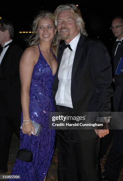 Holly Branson and Richard Branson during "Casino Royale" World Premiere - After Show Party - Outside Arrivals at Berkeley Square in London, Great...