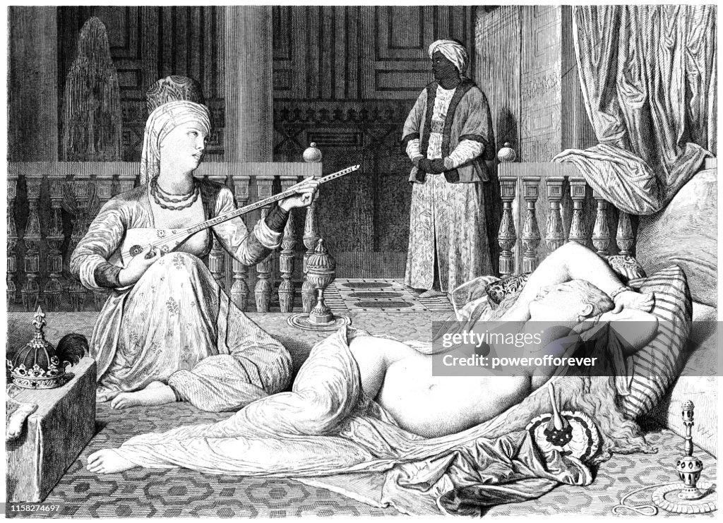 Odalisk met slaaf van Jean-August-Dominique Ingres-19de eeuw