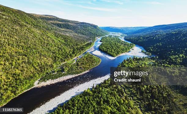 Newfoundland Color Rivers 263 Newfoundland Aerial Stock Photos, High-Res Pictures, and Images ...
