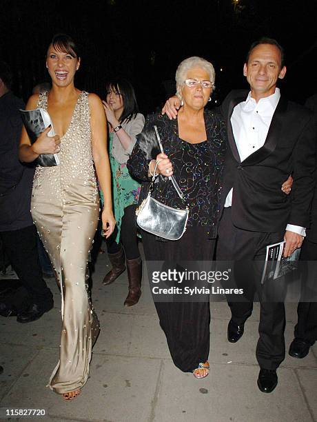 Emma Barton, Pam St Clement and Perry Fenwick during 2007 British Academy Television Awards - Reception and Party - Departures at Natural History...