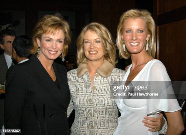 Phyllis George, Mary Hart and Sandra Lee during Launch of Sandra Lee's New Semi-Homemade Holidays Magazine and Food Network Show in Conjunction with...