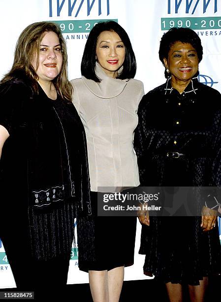 Mabel Rehnfeldt, Connie Chung and Belva Davis during The International Women's Media Foundation Courage In Journalism Awards at The Regent Beverly...