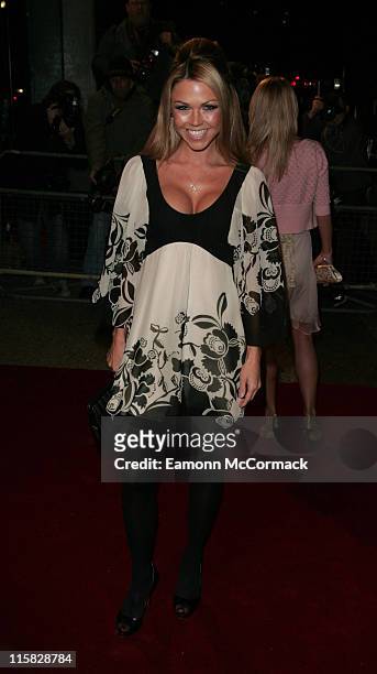 Adele Silva during An Audience with Take That - Arrivals at The London Television Centre in London, Great Britain.
