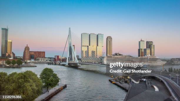 rotterdam port bridge - rotterdam stock pictures, royalty-free photos & images