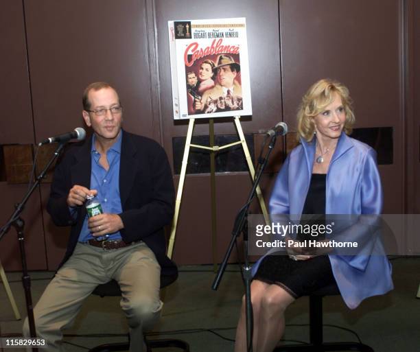 Stephen H. Bogart and Pia Lindstrom during "Casablanca" 60th Anniversary Event - Press Conference at Alice Tully Hall, Lincoln Center in New York...