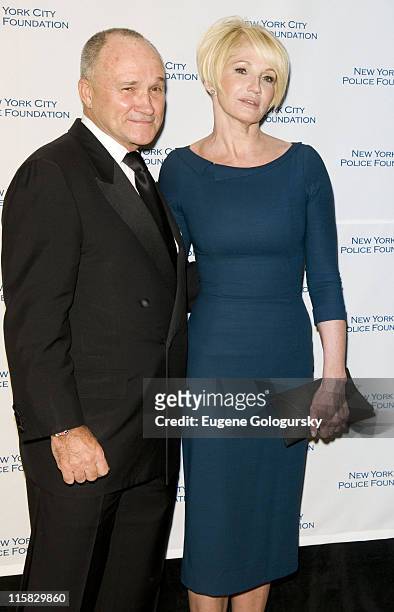 Police Commissioner Raymond W. Kelly and Ellen Barkin attend The 30th Annual New York City Police Foundation Gala March 11, 2008 at the Waldorf...