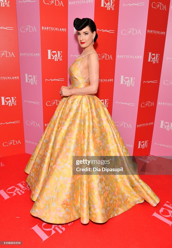 Dita Von Teese attends Love Ball III at Gotham Hall on June 25, 2019
