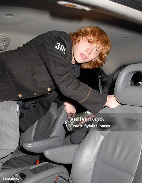 Rupert Grint during Shockwaves NME Awards 2007 - Departures at Hammersmith Palais in London, Great Britain.