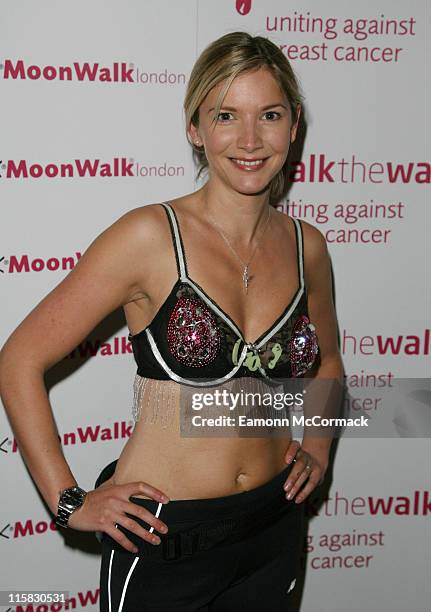 Lisa Faulkner during The Playtex Moonwalk 2007 at Hyde Park in London, United Kingdom.