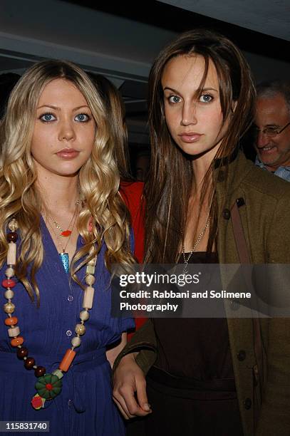Emily Jerome and Ali Kay during Olympus Fashion Week Fall 2005 - Narciso Rodriguez - After Party at 49 Grove in New York City, New York, United...
