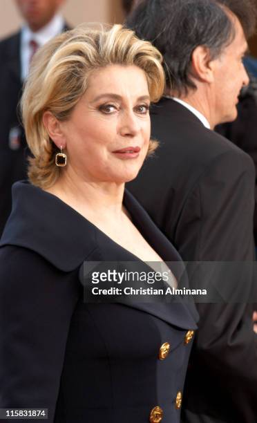 Catherine Deneuve during 2005 Cannes Film Festival - "Match Point" Premiere in Cannes, France.