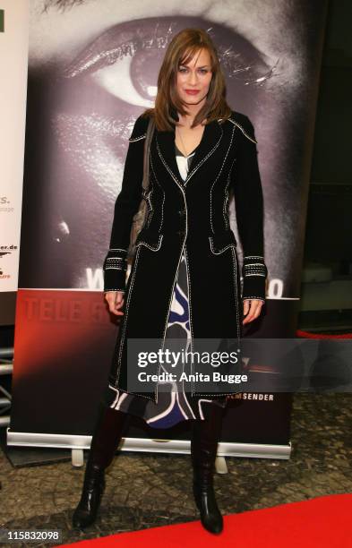 Gesine Cukrowski attends the Wir Lieben Kino Directors Cut photocall and press conference on day seven of the 58th Berlinale Film Festival on...