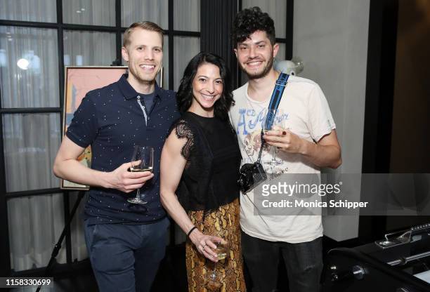 Jon Eden, Sarah Nachbauer, and Maksim Axelrod attend Prince Reimagined: Private Charity Event for amfAR The Foundation for AIDS Research /...