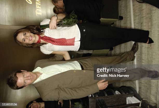 Max Beesley and Susie Amy during Tiffany and Co Host Private Screening of "Sketches of Frank Gehry" for the Launch of the Frank Gehry Collection -...