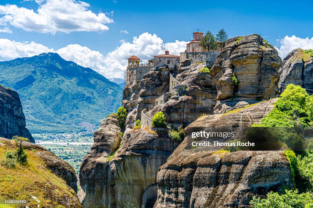 An Orthodox monastery in the Meteora rock formation