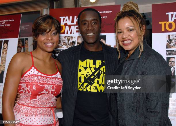 Taraji Henson, Don Cheadle and Kasi Lemmons during "Talk To Me" Washington DC Screening at The Uptown Thetre in Washington DC, DC, United States.