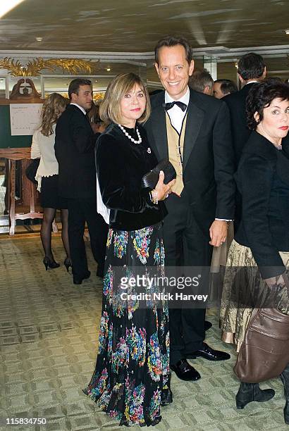 Richard E Grant and his wife, Joan during Chain of Hope Autumn Ball at Dorchester Hotel in London, Great Britain.