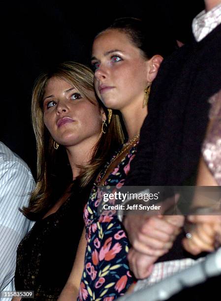 Jenna Bush and Barbara Bush during America's Future Rocks Today: A Call to Service at Armory in Washington, D.C., United States.