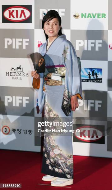 Momoi Kaori during The 11th Pusan International Film Festival Opening Ceremony - Arrivals at Suyoungman Yacht Stadium in Pusan, Pusan, South Korea.