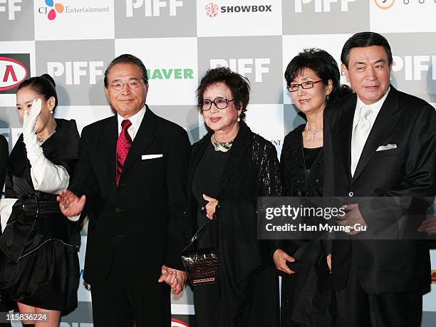 Shin Hyung-Kun and Choi Eun-Hee and Namgung Won during The 11th Pusan International Film Festival Opening Ceremony - Arrivals at Suyoungman Yacht...