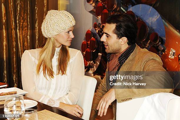 Darius Danesh and Natasha Henstridge during Loewe Lunch at The Hospital at The Hospital in London, Great Britain.